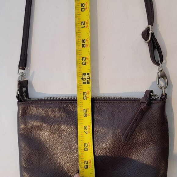 J Jill Purple Leather Crossbody Purse - Minimalist Perfection - Picture 8 of 10